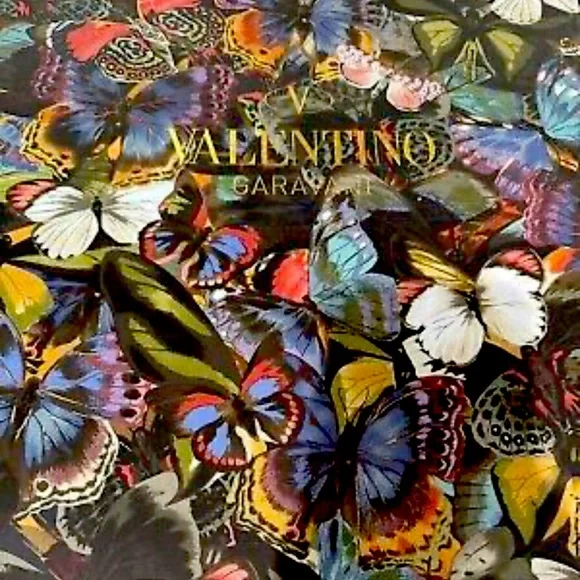 Valentino Black Suede W/Metallic Appliquéd Butterfly Boots IT37.5 - Picture 6 of 10